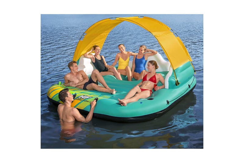 Bestway 5-hengen täytettävä uimapatja saari Sunny Lounge - Piha & ulkoaltaat - Uima-allas, poreallas & sauna - Uima-allastarvikkeet & poreallastarvikkeet - Uima-allaslelut