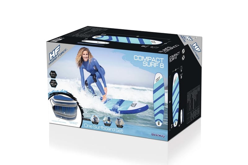 Bestway Hydro-Force täytettävä surffilauta 243x57x7 cm - Uima-allaslelut