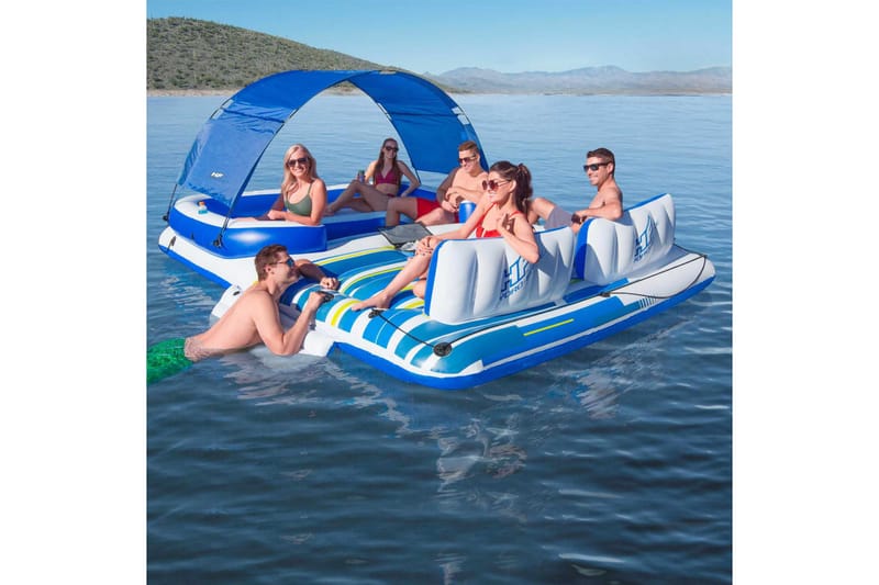 Bestway Tropical Breeze kelluva saari 389x274 cm - Piha & ulkoaltaat - Uima-allas, poreallas & sauna - Uima-allastarvikkeet & poreallastarvikkeet - Uima-allaslelut