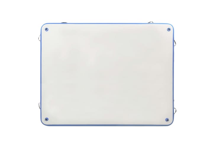 Täytettävä kelluva lautta sinivalkoinen 300x300x15 cm - Uima-allaslelut