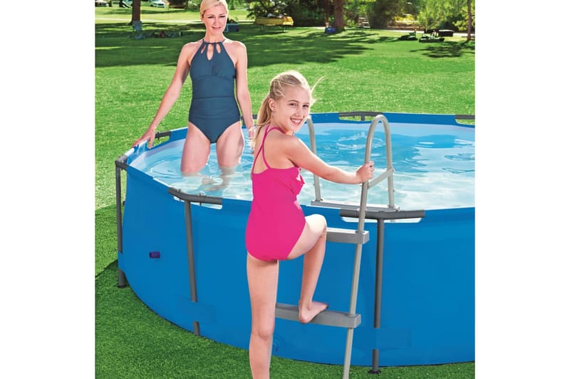 Bestway 2-askeleen uima-altaan tikkaat Flowclear 84 cm - Piha & ulkoaltaat - Uima-allas, poreallas & sauna - Uima-allastarvikkeet & poreallastarvikkeet - Uima-altaan portaat