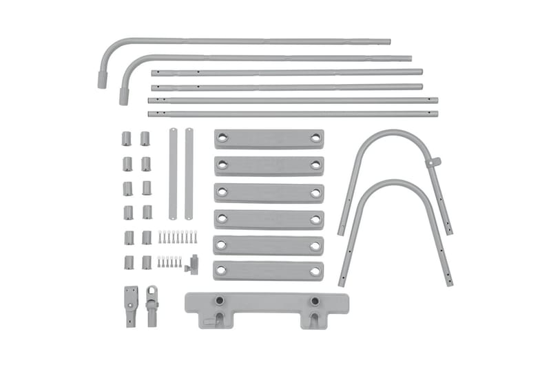 Bestway Flowclear Uima-altaan neliaskelmaiset tikkaat 107 cm - Harmaa - Piha & ulkoaltaat - Uima-allas, poreallas & sauna - Uima-allastarvikkeet & poreallastarvikkeet - Uima-altaan portaat