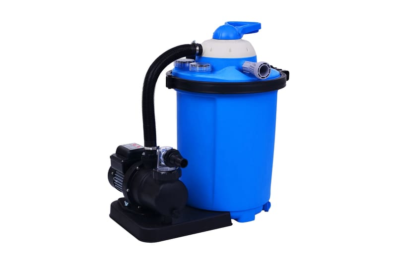 Hiekkasuodatinpumppu ajastimella 550 W 50 l - Sininen - Piha & ulkoaltaat - Uima-allas, poreallas & sauna - Uima-altaan & porealtaan puhdistus - Hiekkasuodattimet
