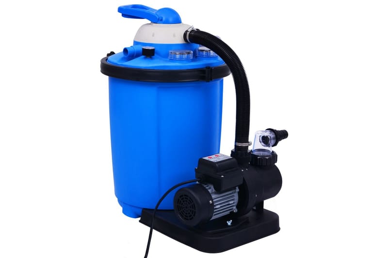 Hiekkasuodatinpumppu ajastimella 550 W 50 l - Sininen - Piha & ulkoaltaat - Uima-allas, poreallas & sauna - Uima-altaan & porealtaan puhdistus - Hiekkasuodattimet