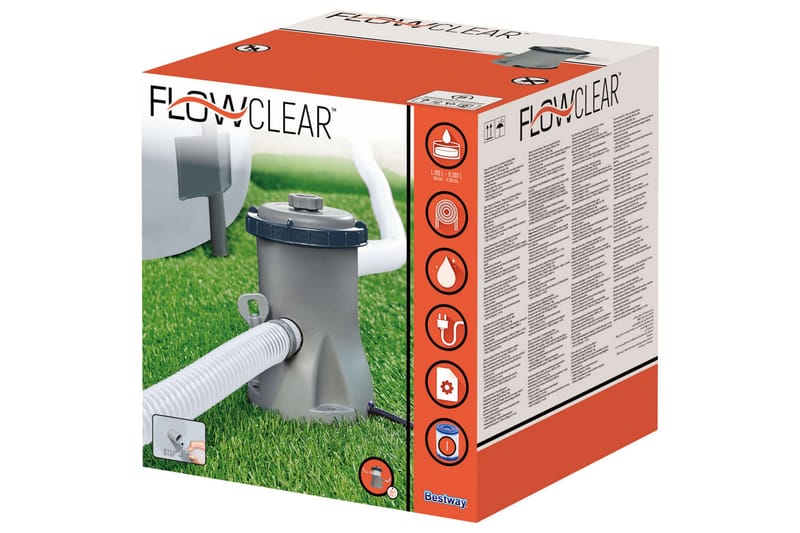 Bestway Flowclear uima-altaan suodatinpumppu 1249 l/h - Piha & ulkoaltaat - Uima-allas, poreallas & sauna - Uima-altaan & porealtaan puhdistus - Kierto- & allaspumput