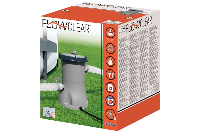Bestway Flowclear uima-altaan suodatinpumppu 2006 l/h - Piha & ulkoaltaat - Uima-allas, poreallas & sauna - Uima-altaan & porealtaan puhdistus - Kierto- & allaspumput