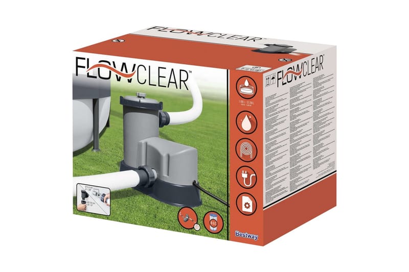 Bestway Flowclear uima-altaan suodatinpumppu - Piha & ulkoaltaat - Uima-allas, poreallas & sauna - Uima-altaan & porealtaan puhdistus - Kierto- & allaspumput