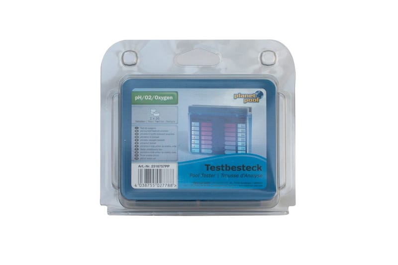 Mittauslaite Planet Pool Mini Pool Tester (pH/Aktiivinen Happi) sisältää 40 tablettia - Piha & ulkoaltaat - Uima-allas, poreallas & sauna - Uima-altaan & porealtaan puhdistus - Allaskemikaalit & klooritabletit