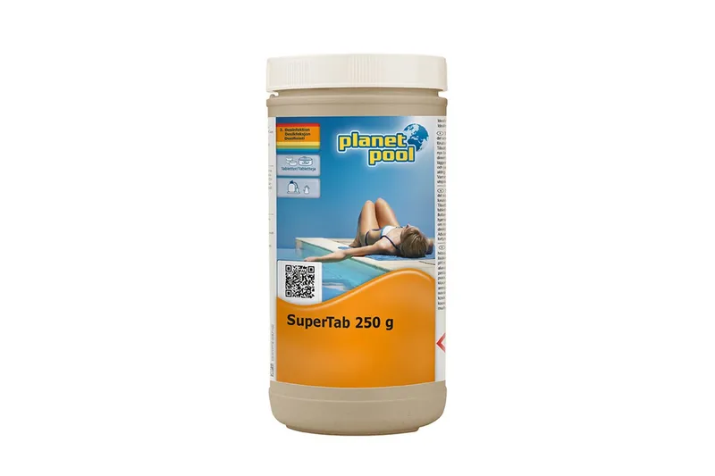 Muut meritarvikkeet Planet Pool Vedenhoito Planet Pool SuperTabs 250 g tabletit 1 kg