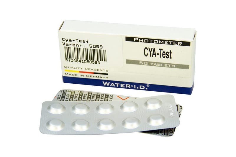 Pool Lab Täydennys Swim & Fun CYA-testi 50 kpl - Piha & ulkoaltaat - Uima-allas, poreallas & sauna - Uima-altaan & porealtaan puhdistus - Allaskemikaalit & klooritabletit