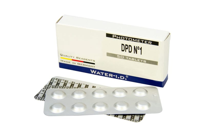 Pool Lab Täydennys Swim & Fun DPD 50 kpl Nro 1 - Nro 1 - Piha & ulkoaltaat - Uima-allas, poreallas & sauna - Uima-altaan & porealtaan puhdistus - Allaskemikaalit & klooritabletit