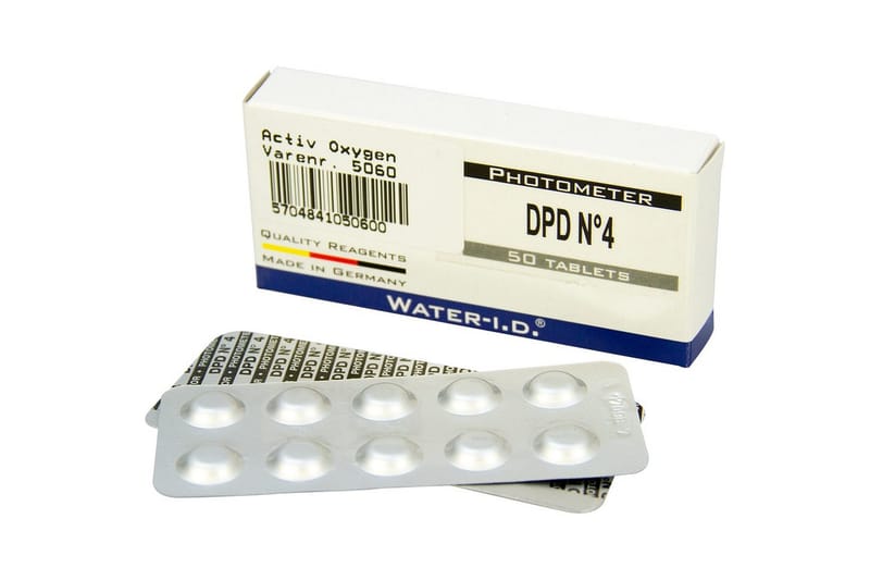 Pool Lab Täydennys Swim & Fun DPD nro 4 Aktiivinen happi 50 kpl - Piha & ulkoaltaat - Uima-allas, poreallas & sauna - Uima-altaan & porealtaan puhdistus - Allaskemikaalit & klooritabletit