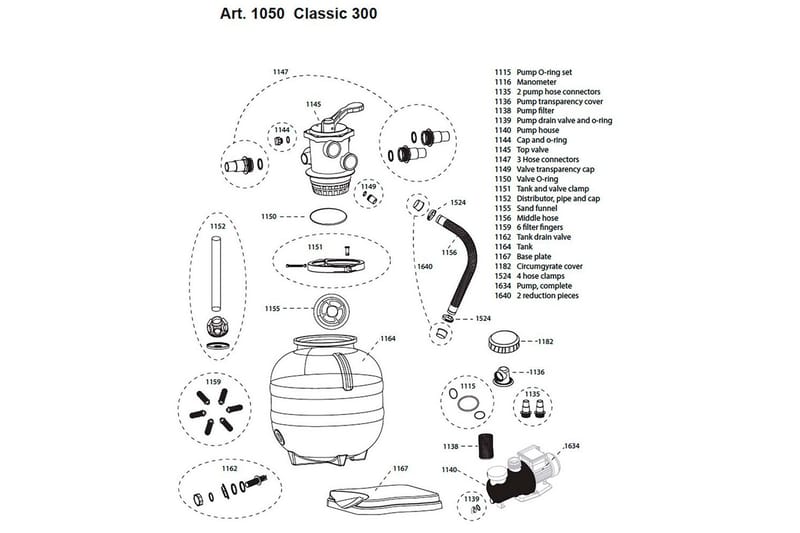 Suodatusjärjestelmä Swim & Fun - Piha & ulkoaltaat - Uima-allas, poreallas & sauna - Uima-altaan & porealtaan puhdistus - Hiekkasuodattimet