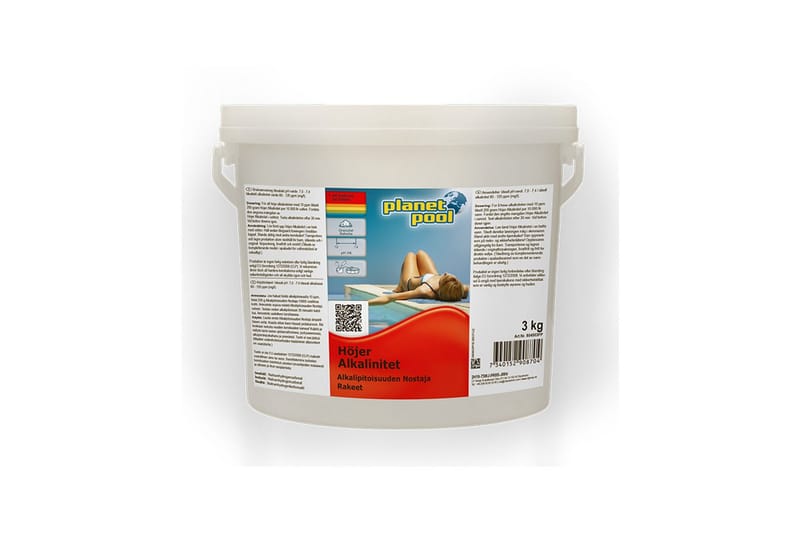 Vedenhoito Planet Pool Alkaliniteetin Nostaja 3 kg - Piha & ulkoaltaat - Uima-allas, poreallas & sauna - Uima-altaan & porealtaan puhdistus - Allaskemikaalit & klooritabletit