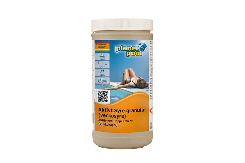 Vedenhoito Planet Pool Aktiivinen happi 1 kg rakeita - Piha & ulkoaltaat - Uima-allas, poreallas & sauna - Uima-altaan & porealtaan puhdistus - Allaskemikaalit & klooritabletit