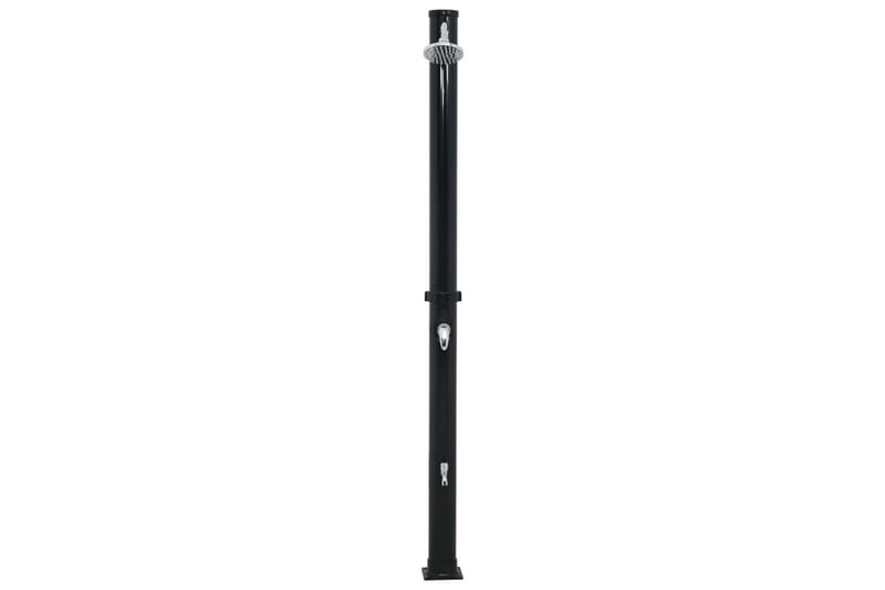 Aurinkovoimasuihku 220 cm 20 l musta - Musta - Piha & ulkoaltaat - Uima-allas, poreallas & sauna - Ulkosuihkut - Ulkosuihkut aurinkolämmitteiset