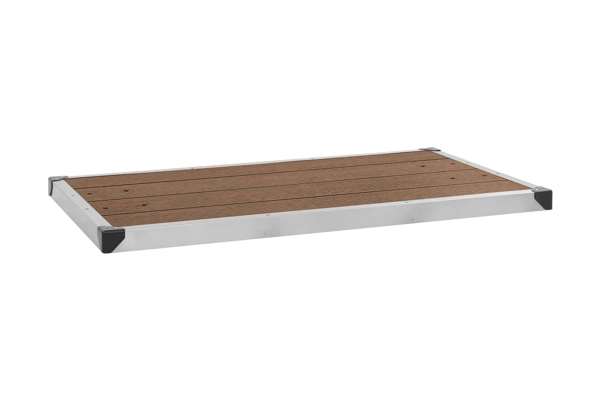 Ulkosuihkualusta WPC ruostumaton teräs 110x62 cm ruskea - Ruskea - Piha & ulkoaltaat - Uima-allas, poreallas & sauna - Ulkosuihkut - Ulkosuihkut ilman lämmitystä