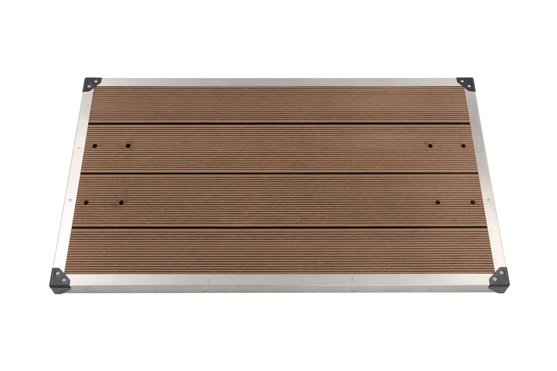 Ulkosuihkualusta WPC ruostumaton teräs 110x62 cm ruskea - Ruskea - Piha & ulkoaltaat - Uima-allas, poreallas & sauna - Ulkosuihkut - Ulkosuihkut ilman lämmitystä