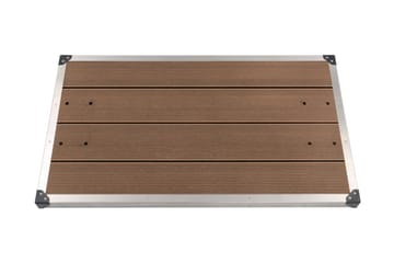 Ulkosuihkualusta WPC ruostumaton teräs 110x62 cm ruskea - Ruskea - Piha & ulkoaltaat - Uima-allas, poreallas & sauna - Ulkosuihkut - Ulkosuihkut ilman lämmitystä