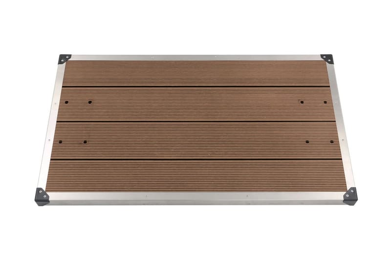 Ulkosuihkualusta WPC ruostumaton teräs 110x62 cm ruskea - Ruskea - Piha & ulkoaltaat - Uima-allas, poreallas & sauna - Ulkosuihkut - Ulkosuihkut ilman lämmitystä