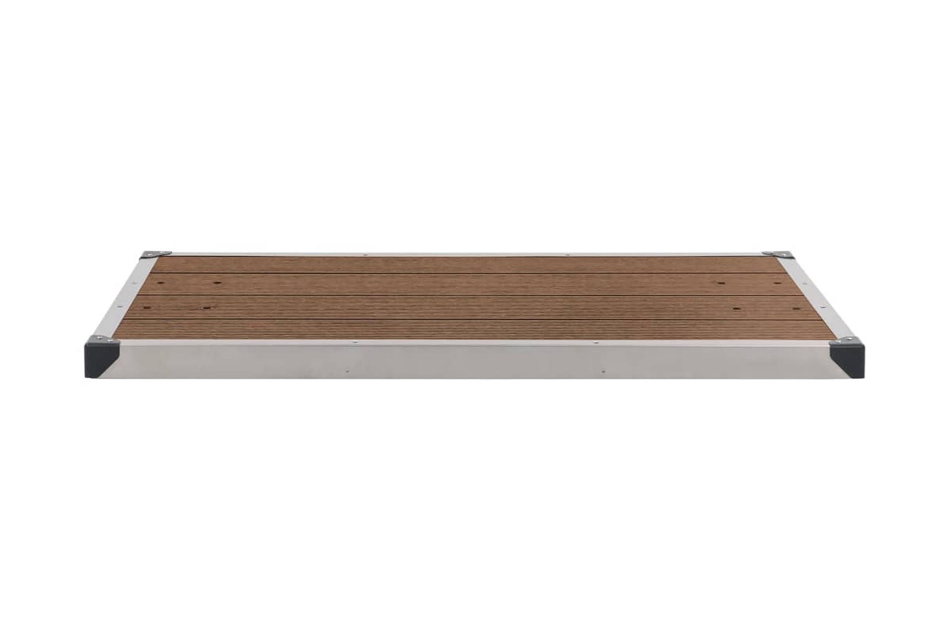 Ulkosuihkualusta WPC ruostumaton teräs 110x62 cm ruskea - Ruskea - Piha & ulkoaltaat - Uima-allas, poreallas & sauna - Ulkosuihkut - Ulkosuihkut ilman lämmitystä