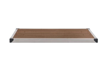 Ulkosuihkualusta WPC ruostumaton teräs 110x62 cm ruskea - Ruskea - Piha & ulkoaltaat - Uima-allas, poreallas & sauna - Ulkosuihkut - Ulkosuihkut ilman lämmitystä