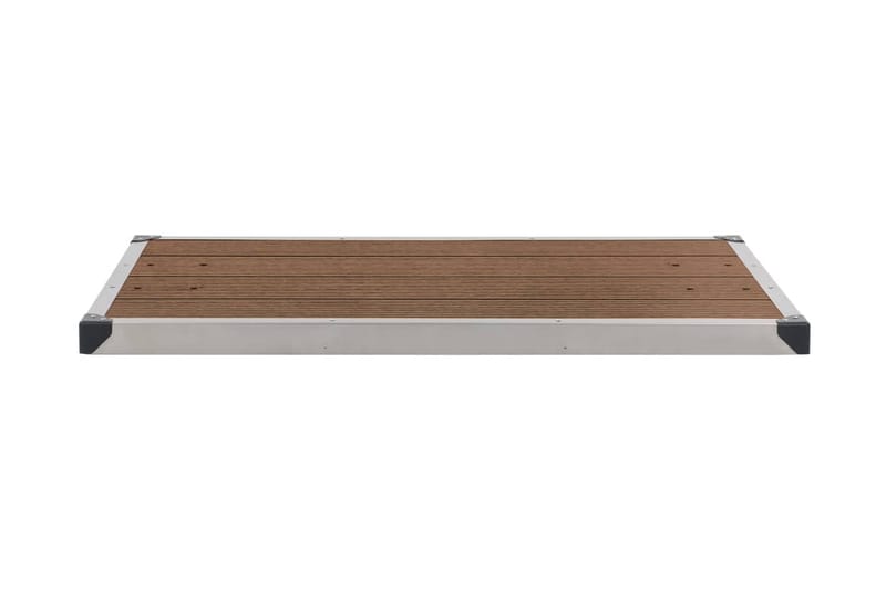 Ulkosuihkualusta WPC ruostumaton teräs 110x62 cm ruskea - Ruskea - Piha & ulkoaltaat - Uima-allas, poreallas & sauna - Ulkosuihkut - Ulkosuihkut ilman lämmitystä