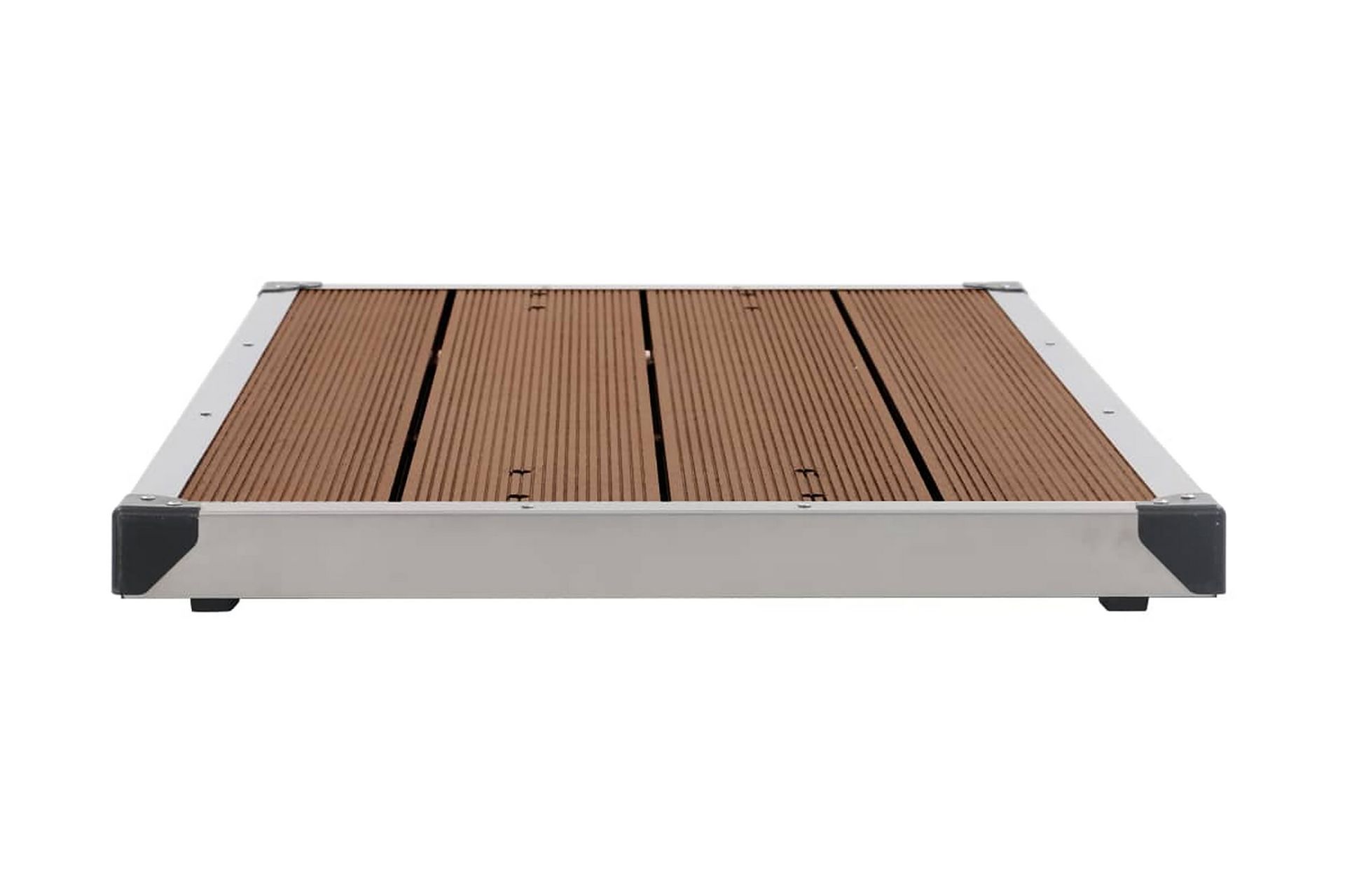 Ulkosuihkualusta WPC ruostumaton teräs 110x62 cm ruskea - Ruskea - Piha & ulkoaltaat - Uima-allas, poreallas & sauna - Ulkosuihkut - Ulkosuihkut ilman lämmitystä