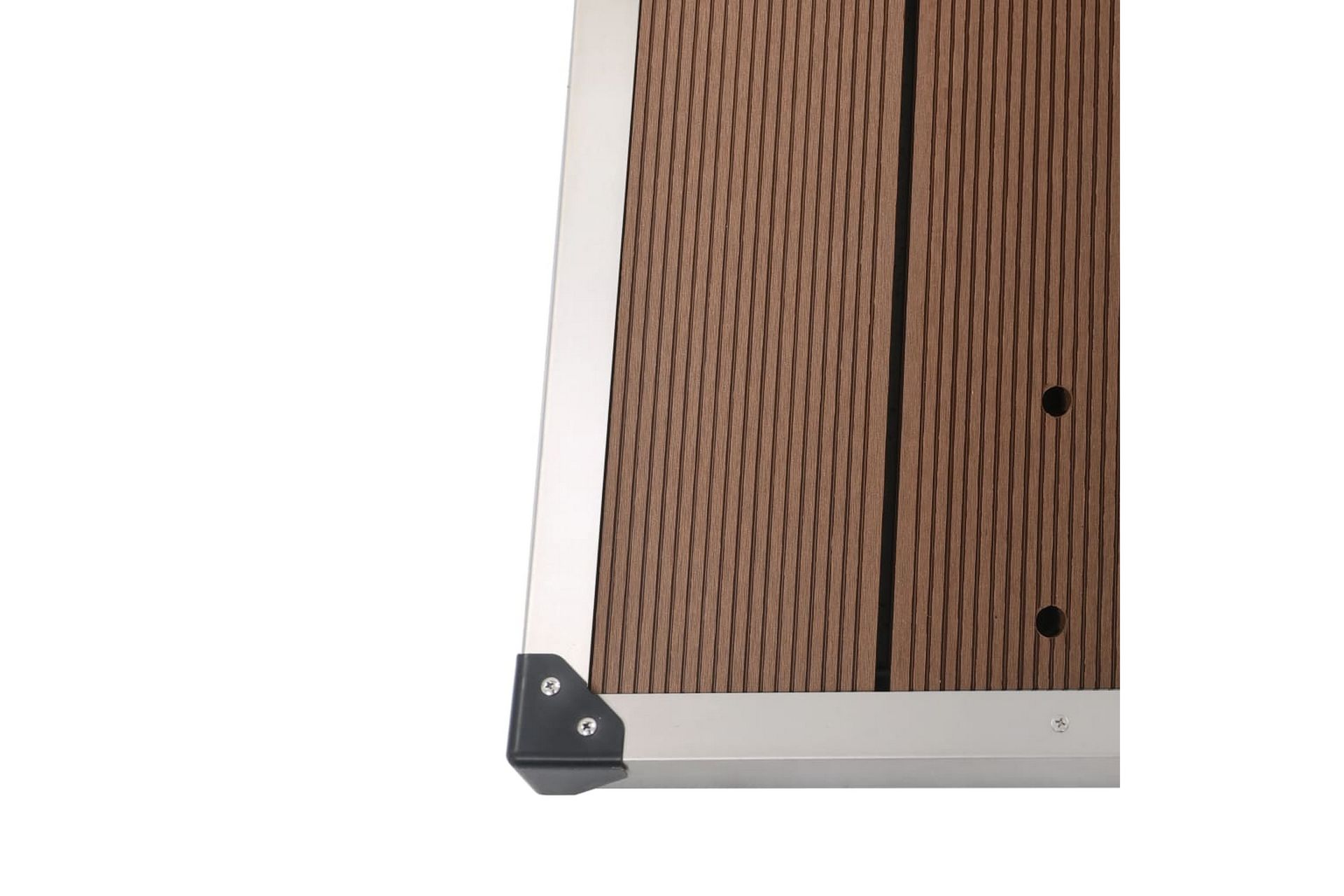 Ulkosuihkualusta WPC ruostumaton teräs 110x62 cm ruskea - Ruskea - Piha & ulkoaltaat - Uima-allas, poreallas & sauna - Ulkosuihkut - Ulkosuihkut ilman lämmitystä