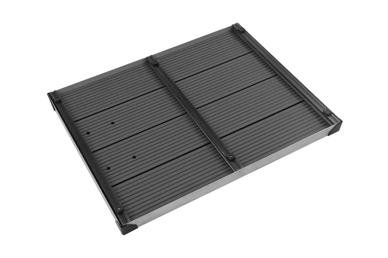 Ulkosuihkualusta WPC ruostumaton teräs 80x62 cm harmaa - Harmaa - Piha & ulkoaltaat - Uima-allas, poreallas & sauna - Ulkosuihkut - Ulkosuihkut ilman lämmitystä