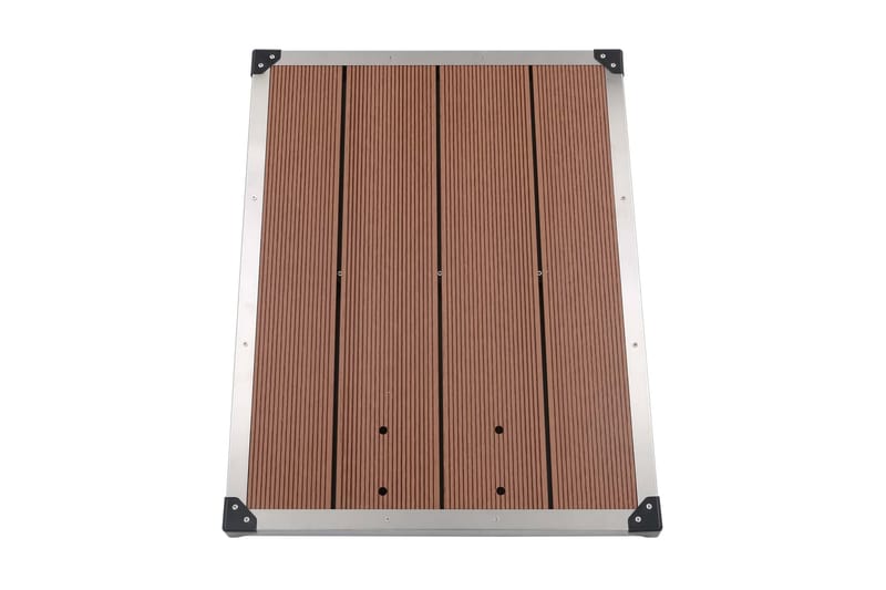 Ulkosuihkualusta WPC ruostumaton teräs 80x62 cm ruskea - Ruskea - Piha & ulkoaltaat - Uima-allas, poreallas & sauna - Ulkosuihkut - Ulkosuihkut ilman lämmitystä