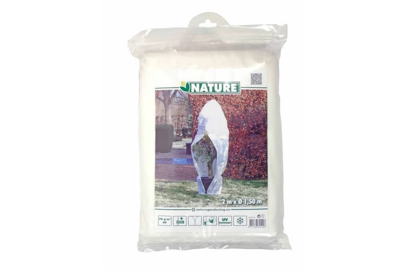 Nature Fleece talvipeite vetoketjulla 70 g/m² 1,5x1,5x2 m - Valkoinen - Piha & ulkoaltaat - Viljely & puutarhanhoito - Kasvatus - Istutus & esikasvatus - Muoviverkko & puutarhaverkko