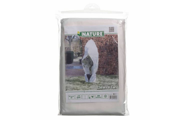 Nature Fleece talvipeite vetoketjulla 70 g/m² 2,5x2x2 m - Valkoinen - Marjapensasverkko - Muoviverkko & puutarhaverkko