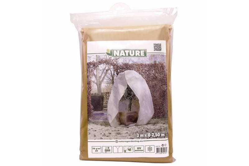 Nature Fleece talvipeite vetoketjulla 70 g/m² 3x2,5x2,5 m - Beige - Piha & ulkoaltaat - Viljely & puutarhanhoito - Kasvatus - Istutus & esikasvatus - Muoviverkko & puutarhaverkko