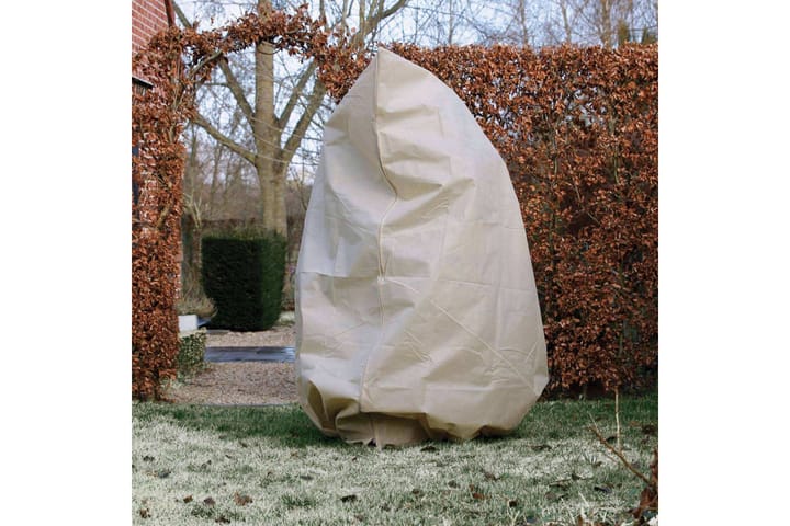 Nature Fleece talvipeite vetoketjulla 70 g/m² beige 2x2,5 m - Beige - Marjapensasverkko - Muoviverkko & puutarhaverkko