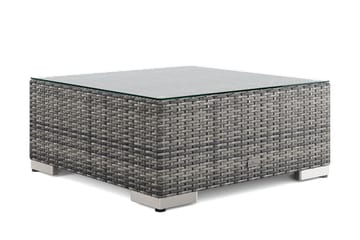 Bahamas Divaanimoduuli – Ulko Loungetaso 75x75 cm Sohville - Harmaa - Puutarhakalusteet - Terassipöydät - Sohvapöytä ulos & loungepöytä