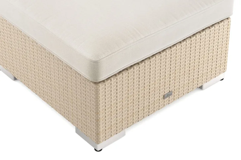 Bahamas Divaanimoduuli – Ulko Loungetaso 75x75 cm Sohville - Hiekka - Puutarhakalusteet - Terassipöydät - Sohvapöytä ulos & loungepöytä