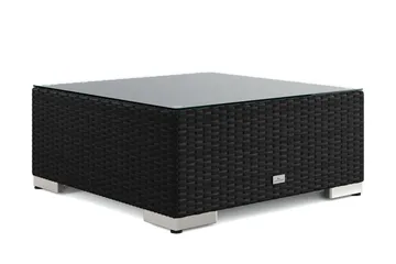 Bahamas Divaanimoduuli – Ulko Loungetaso 75x75 cm Sohville - Musta - Puutarhakalusteet - Terassipöydät - Sohvapöytä ulos & loungepöytä