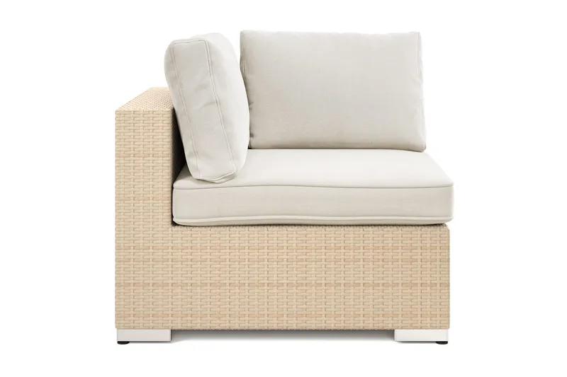 Bahamas Kulmamoduuli Ulkokäyttöön Polyrottinkia - Hiekka - Puutarhakalusteet - Tarvikkeet ulos - Tee se itse-moduulit - Kulmamoduuli ulkosohva