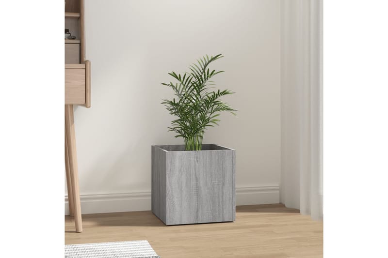 beBasic Kukkalaatikko harmaa Sonoma 40x40x40 cm tekninen puu - Harmaa - Piha & ulkoaltaat - Viljely & puutarhanhoito - Kasvatus - Kukkaruukku & Istutusastia - Kukkalaatikko