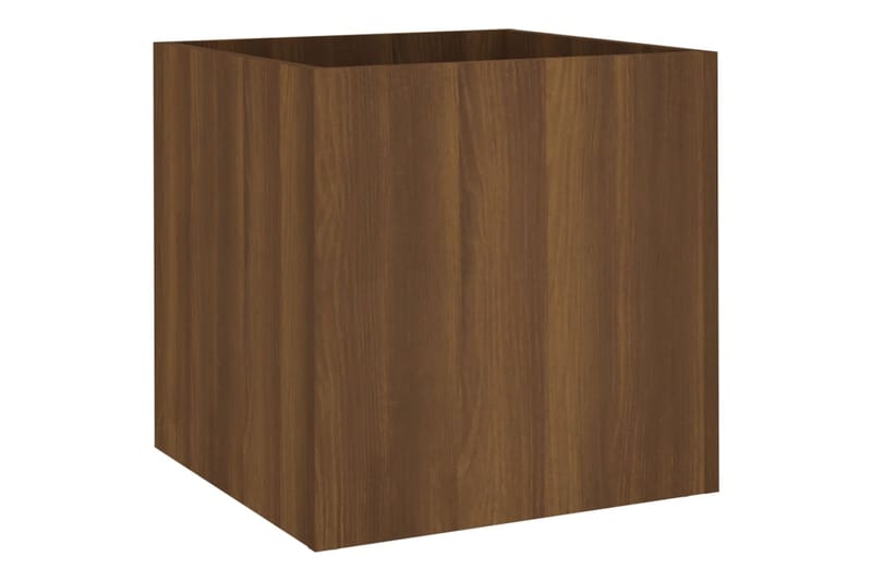 beBasic Kukkalaatikko ruskea tammi 40x40x40 cm tekninen puu - Ruskea - Piha & ulkoaltaat - Viljely & puutarhanhoito - Kasvatus - Kukkaruukku & Istutusastia - Kukkalaatikko