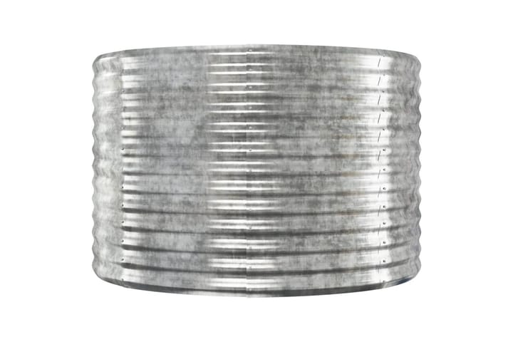 beBasic Puutarhakukkalaatikko hopea 554x100x68 cm jauhemaalattu teräs - Hopea - Ruukut ulkokäyttöön - Kukkalaatikko
