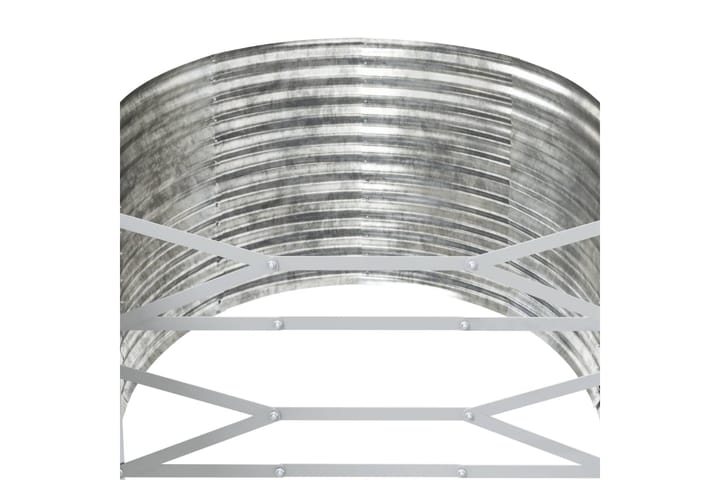 beBasic Puutarhakukkalaatikko hopea 554x100x68 cm jauhemaalattu teräs - Hopea - Ruukut ulkokäyttöön - Kukkalaatikko
