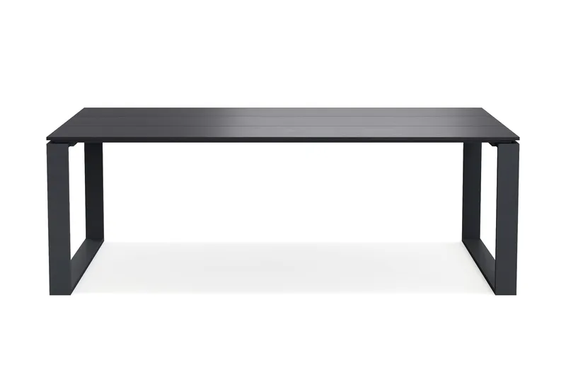 Devon Ulkoruokapöytä 210x100 cm Suorakulmainen, Musta