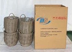 EGG Istutuskori 4 kpl 2-setti - Harmaa - Piha & ulkoaltaat - Viljely & puutarhanhoito - Kasvatus - Kukkaruukku & Istutusastia - Kukkalaatikko