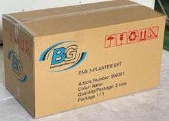 ENS Istutuskori Pyöreä 2 kpl 3-setti - Harmaa - Piha & ulkoaltaat - Viljely & puutarhanhoito - Kasvatus - Kukkaruukku & Istutusastia - Kukkalaatikko