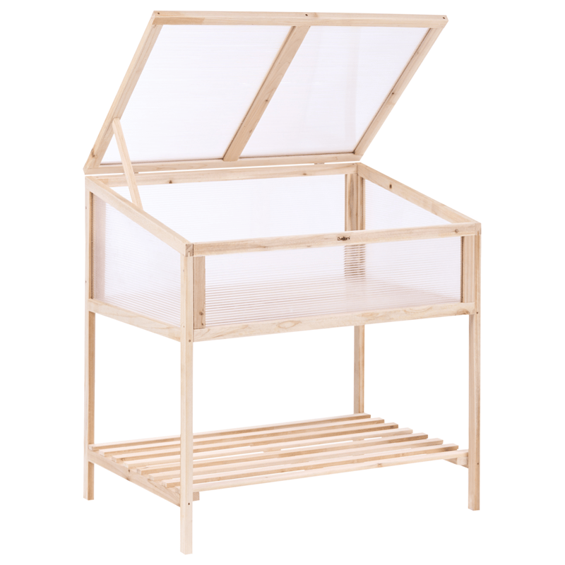 Kasvihuone parvekkeelle Aranova kuusipuu 58 cm - Ruskea/läpinäkyvä - Piha & ulkoaltaat - Viljely & puutarhanhoito - Kasvatus - Kukkaruukku & Istutusastia - Istutuslaatikko