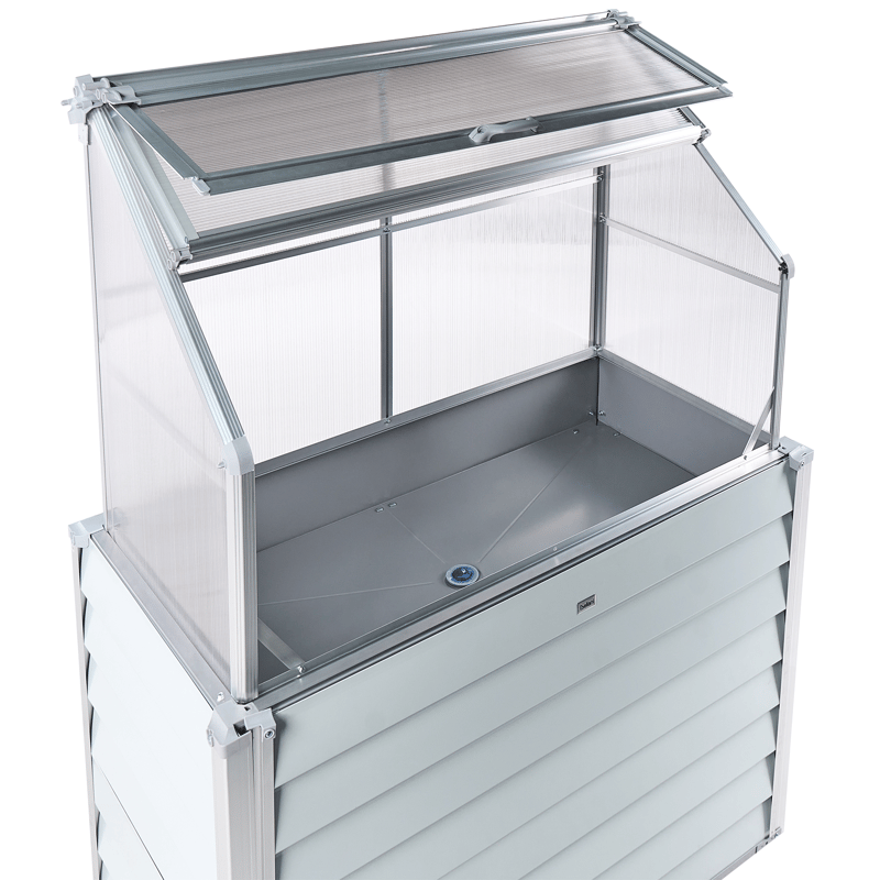 Kasvihuone parvekkeelle Novoli 62 cm - Valkoinen - Piha & ulkoaltaat - Viljely & puutarhanhoito - Kasvatus - Kukkaruukku & Istutusastia - Istutuslaatikko