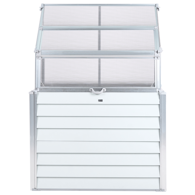 Kasvihuone parvekkeelle Novoli 62 cm - Valkoinen - Piha & ulkoaltaat - Viljely & puutarhanhoito - Kasvatus - Kukkaruukku & Istutusastia - Istutuslaatikko