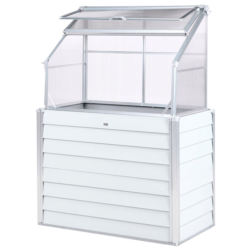 Kasvihuone parvekkeelle Novoli 62 cm - Valkoinen - Piha & ulkoaltaat - Viljely & puutarhanhoito - Kasvatus - Kukkaruukku & Istutusastia - Istutuslaatikko